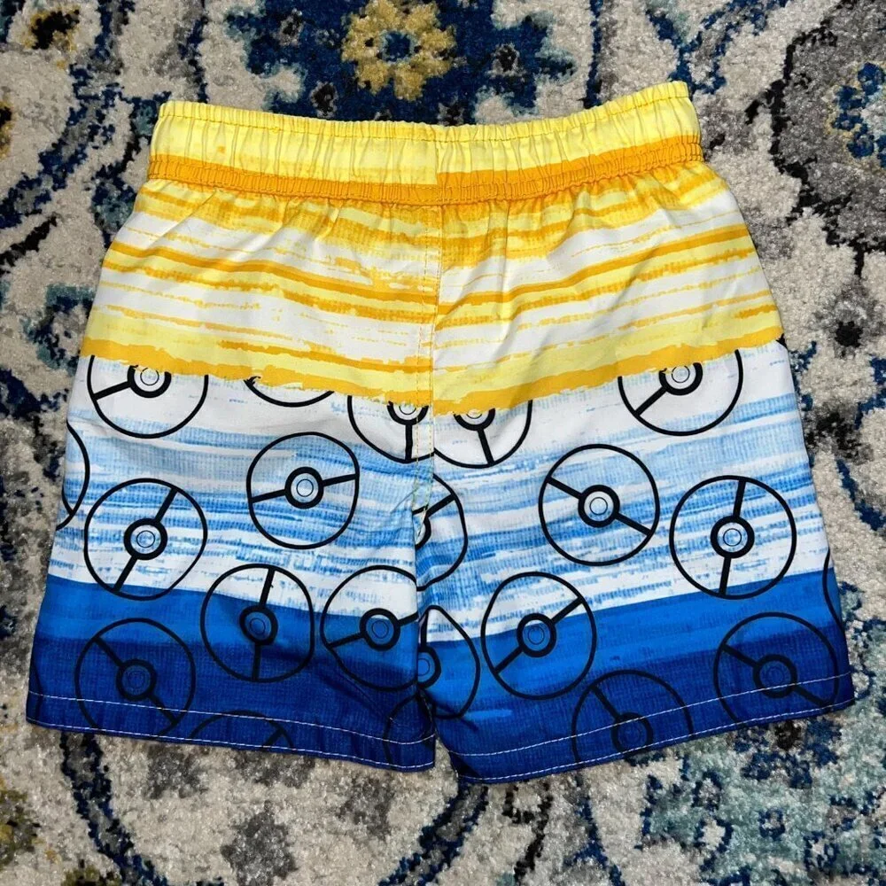 Boys' Pokemon Fictitious Character Swim Shorts Yellow Size XS